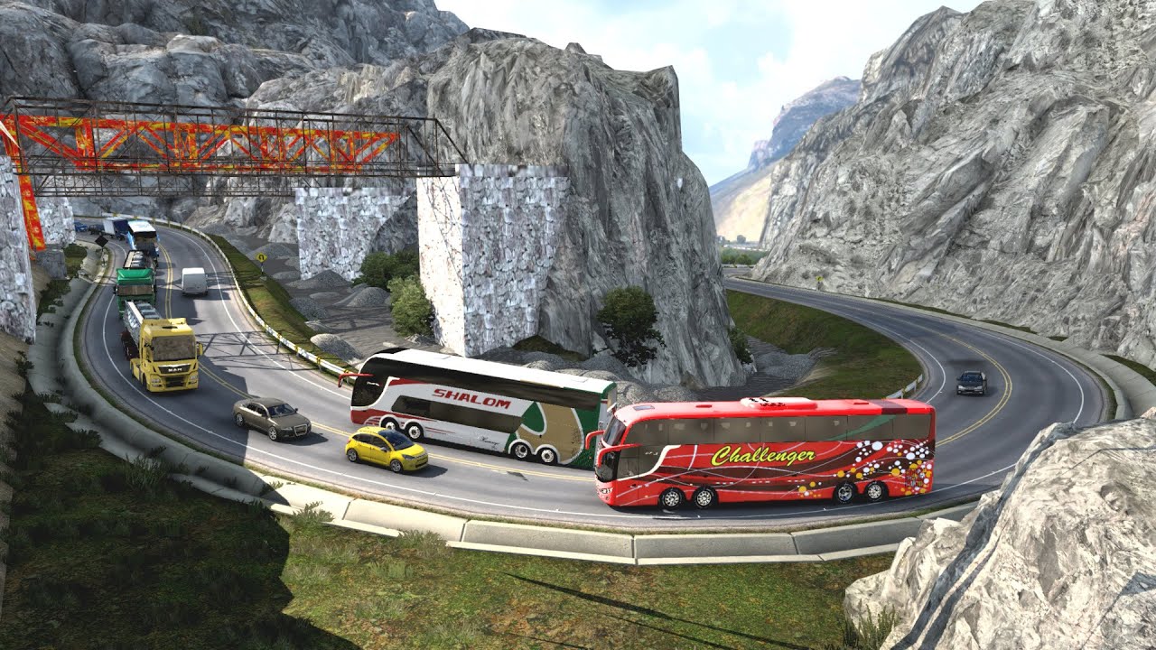 Carreteras Peligrosas de Peru | Curvas Mortales de Carretera Central |  Scania Comil Invictus HD