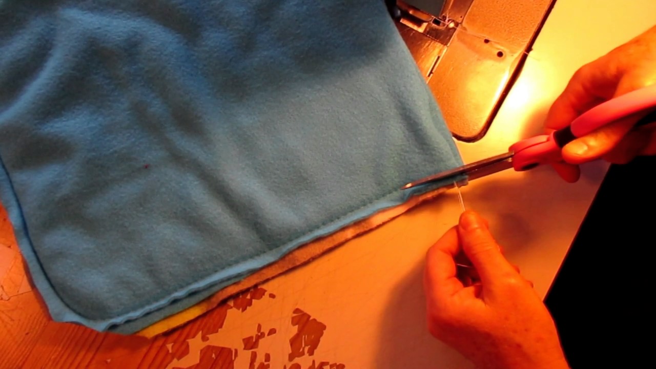 Double fleece Snuggle sack tutorial 11