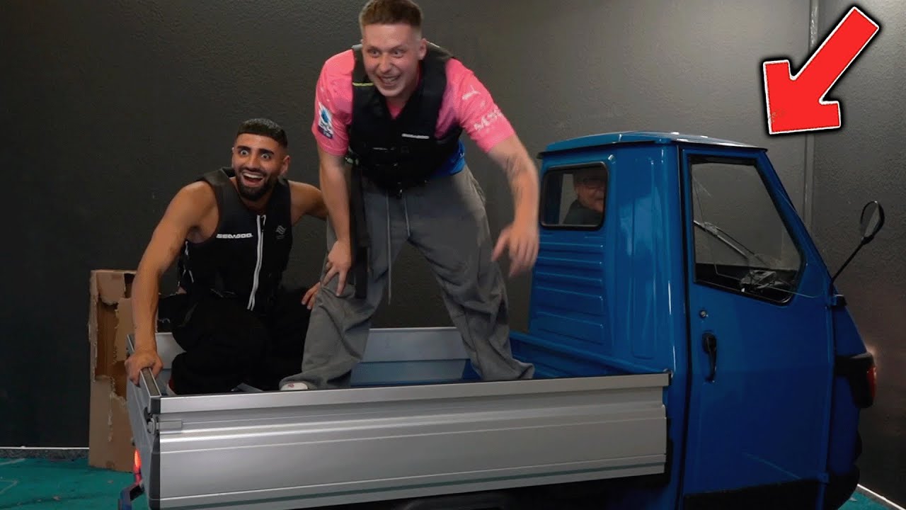 Jordan & Semih FAHREN AUTO & QUAD im STUDIO (set up zerstört)