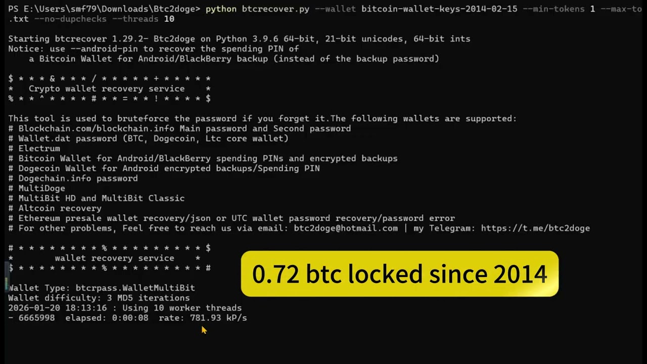 How to recover bitcoin-wallet-keys backup: 0.72 BTC recovered