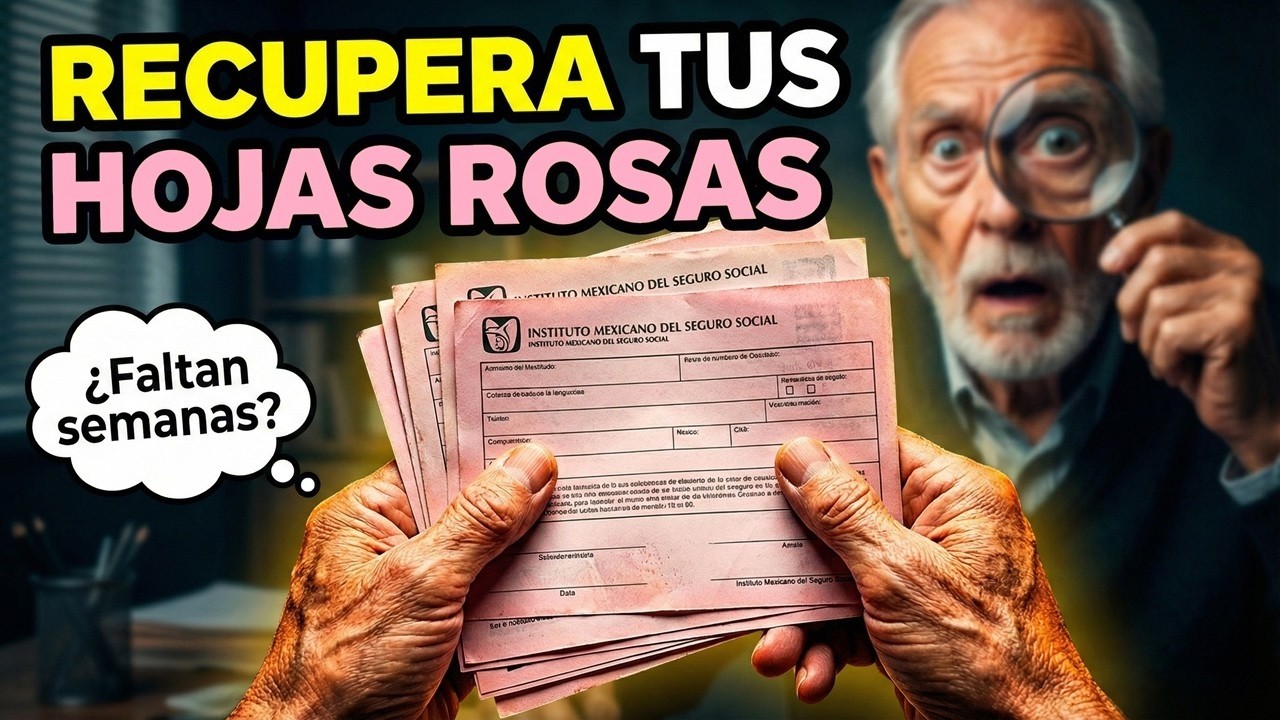 ¿El IMSS Borró tus Semanas Cotizadas? Así Puedes Recuperar tus HOJAS ROSAS y Salvar tu Pensión