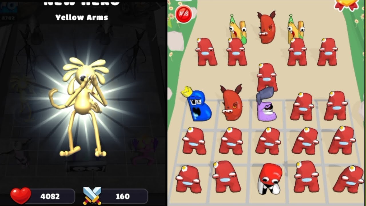 Merge Alphabet vs Merge Monster 'Rainbow Friends '⭐ Android gameplay part 60