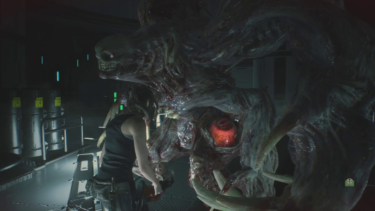 Re2 remake claire on G3 hardcore(acid rounds and knife boss game play)