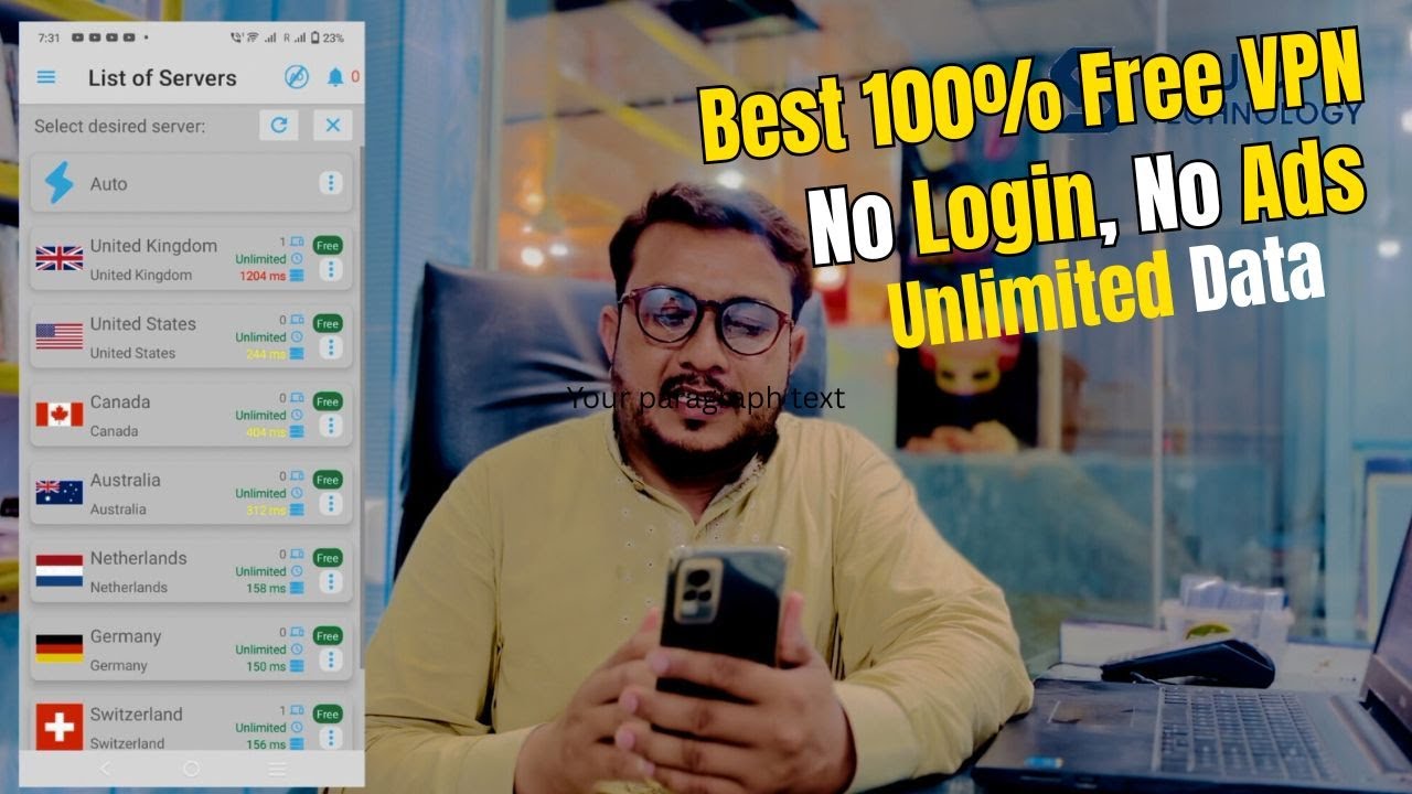 Best 100% Free VPN in 2025 | No Login, No Ads, Unlimited Data & Safe