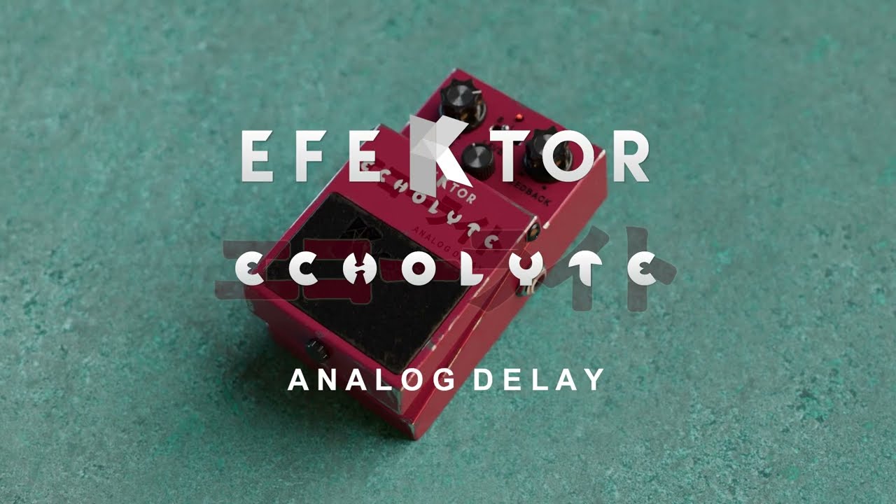 Available now. Warm, Smooth, and Timeless delay sounds with Efektor Echolyte.