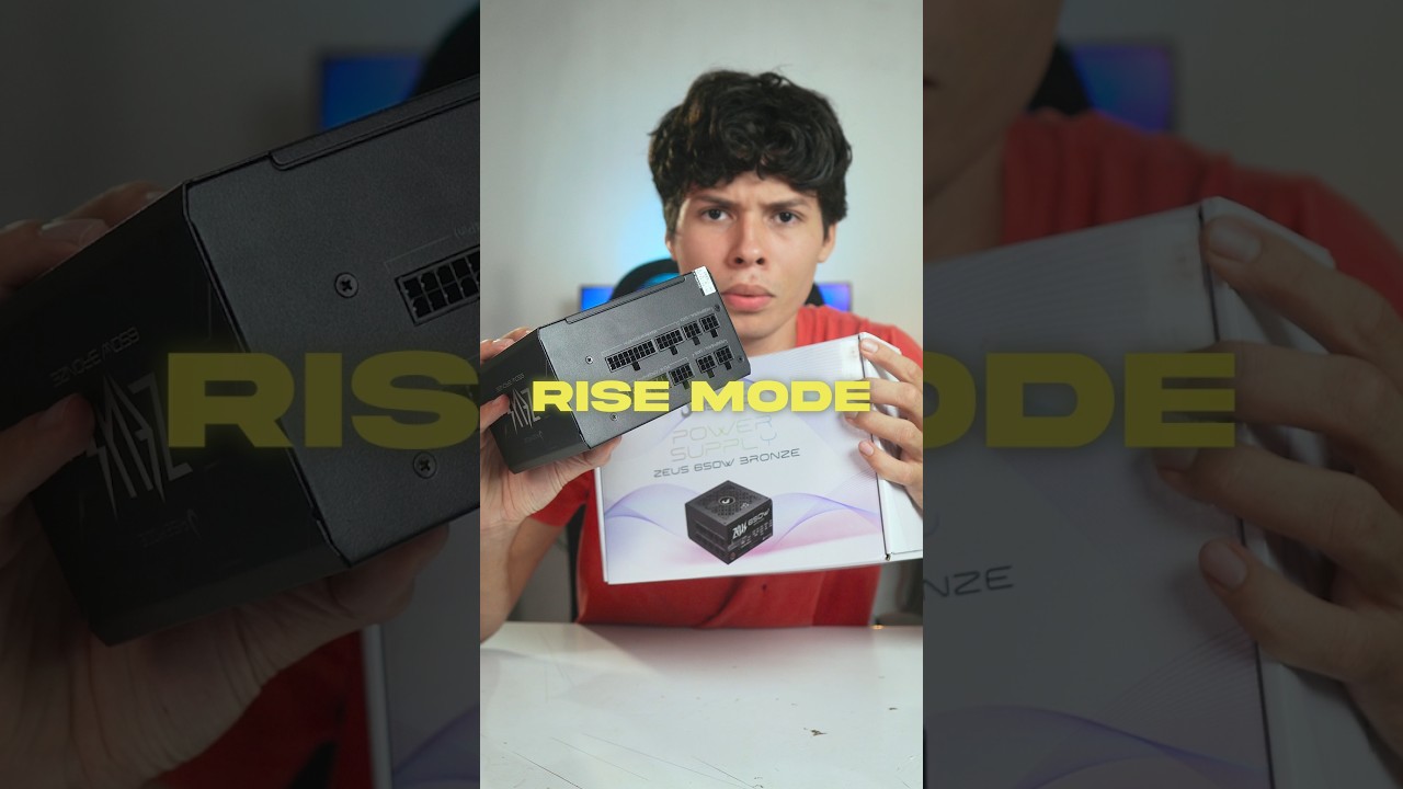 comprei a fonte de 650w da RISE MODE kk&hellip; rise mode zeus #viral #gamer #risemode #shorts