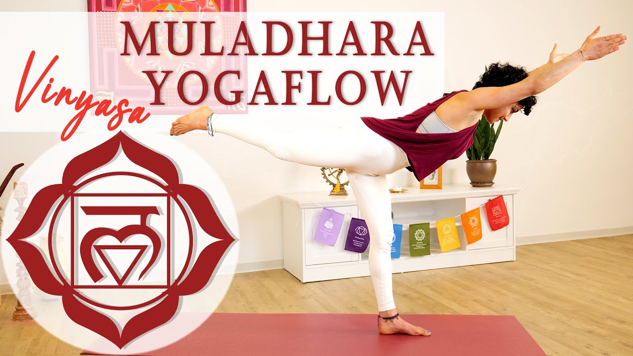Muladhara Chakra Yoga Flow mit Sonya | Stabilität & Urvertrauen | 30 Minuten | Yoga Vidya