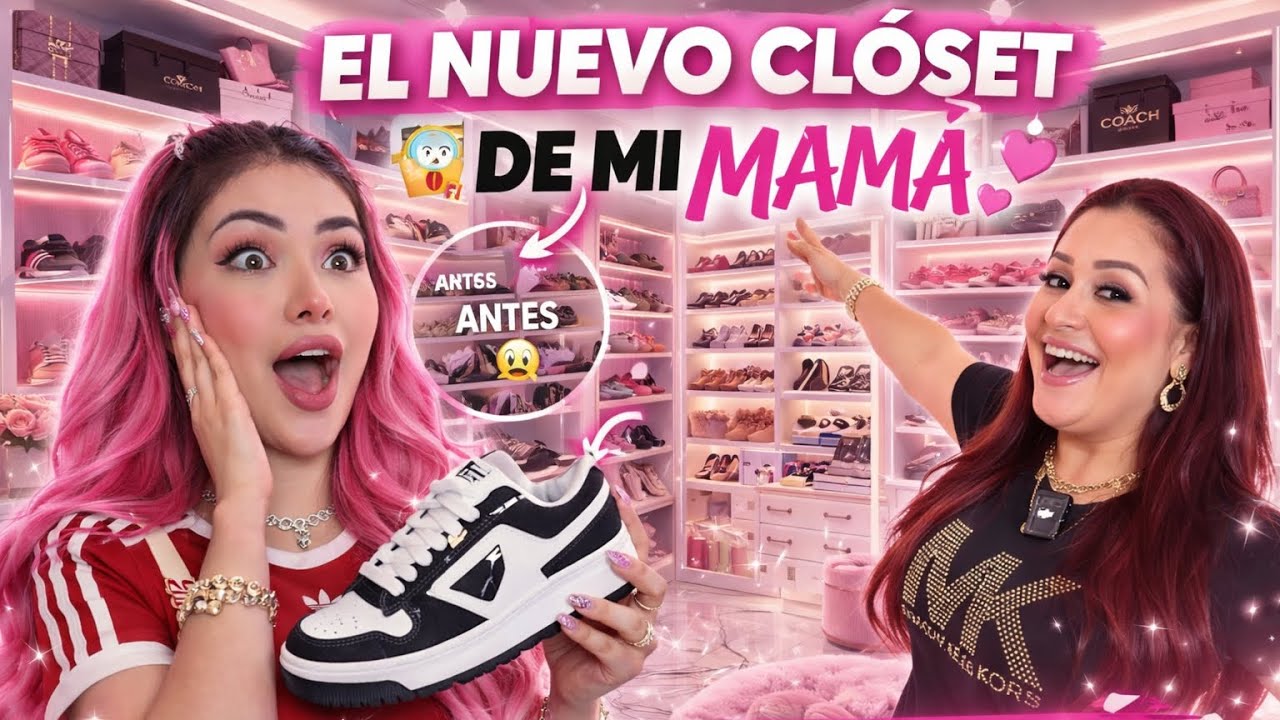 MI MAMÁ NOS MUESTRA SU CLÓSET REMODELADO Y BONITO *sueño de toda mujer* 