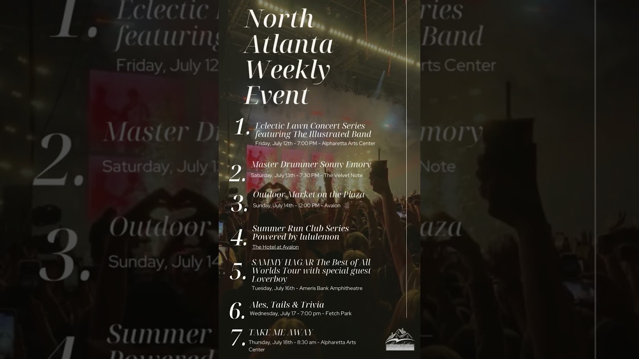Atl July Events!🍹🎶🎇