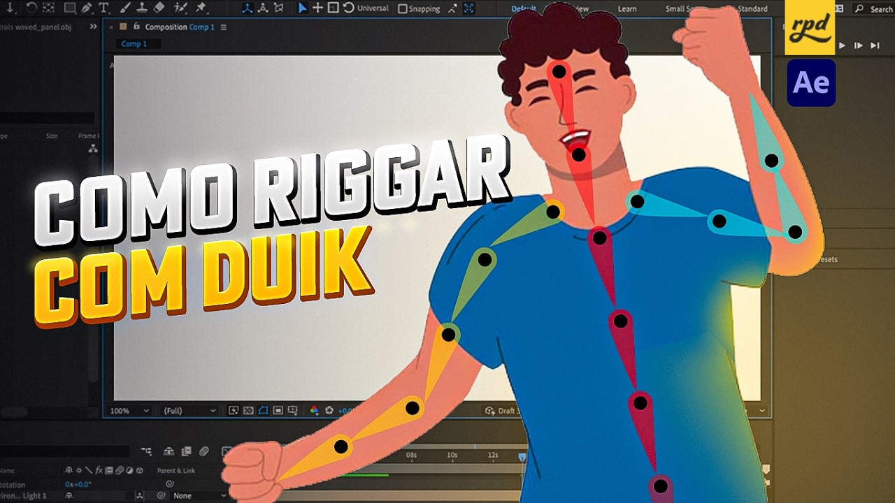 APRENDA A FAZER RIG COM O DUIK! (plugin gratuito) - After Effects