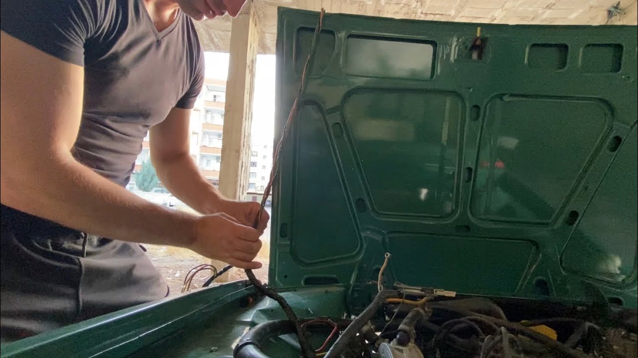 Renault 12 Boya sonrası araç toplama 9.Bölüm | Araç Elektrik tesisatı yenileme , tesisat sargı bant