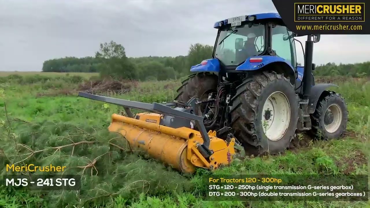 MeriCrusher MJS-G serie forestry tiller and mulcher for universal land and forestry clearing.