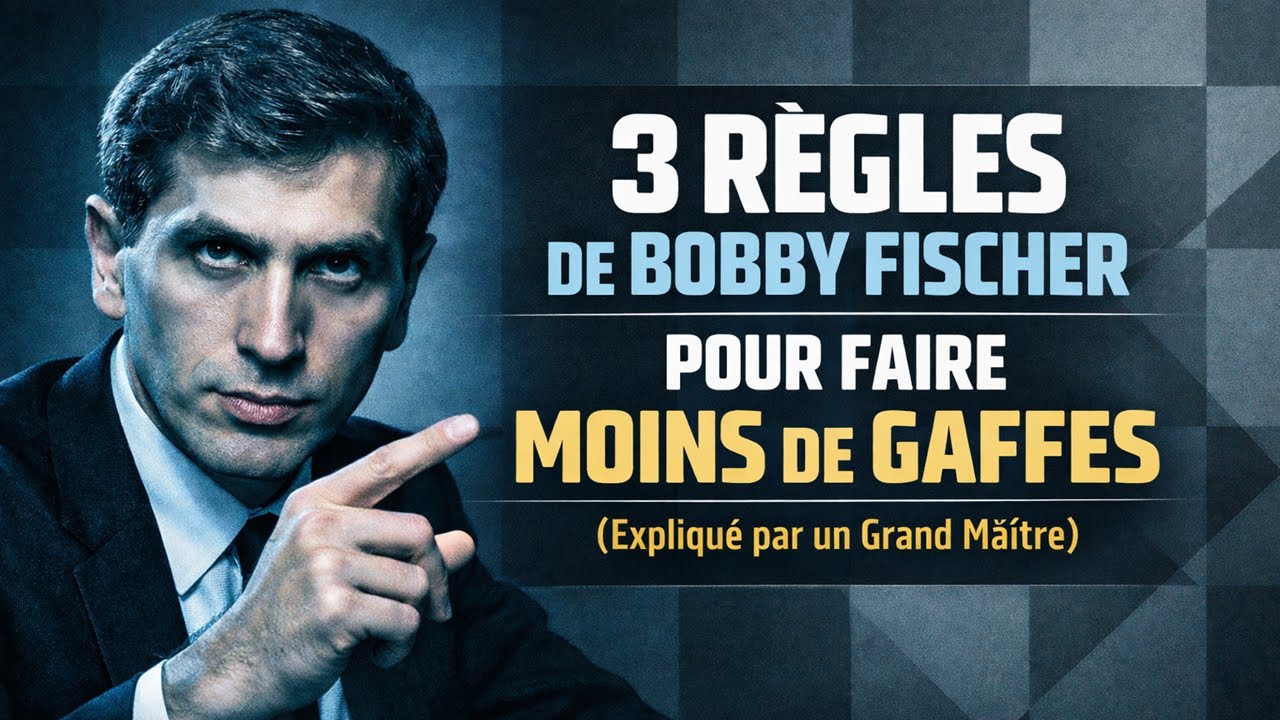 3 règles de Bobby Fischer pour faire MOINS de gaffes (Expliqué par un Grand Maître)
