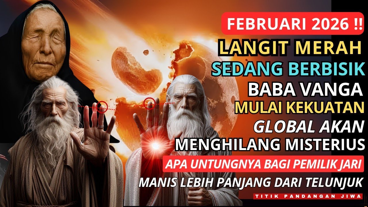 Jiwa Terpilih💫Langit Merah Berbisik:Ramalan Baba Vanga untuk Februari 2026 Bagi Pemilik Jari Manis😱🚀