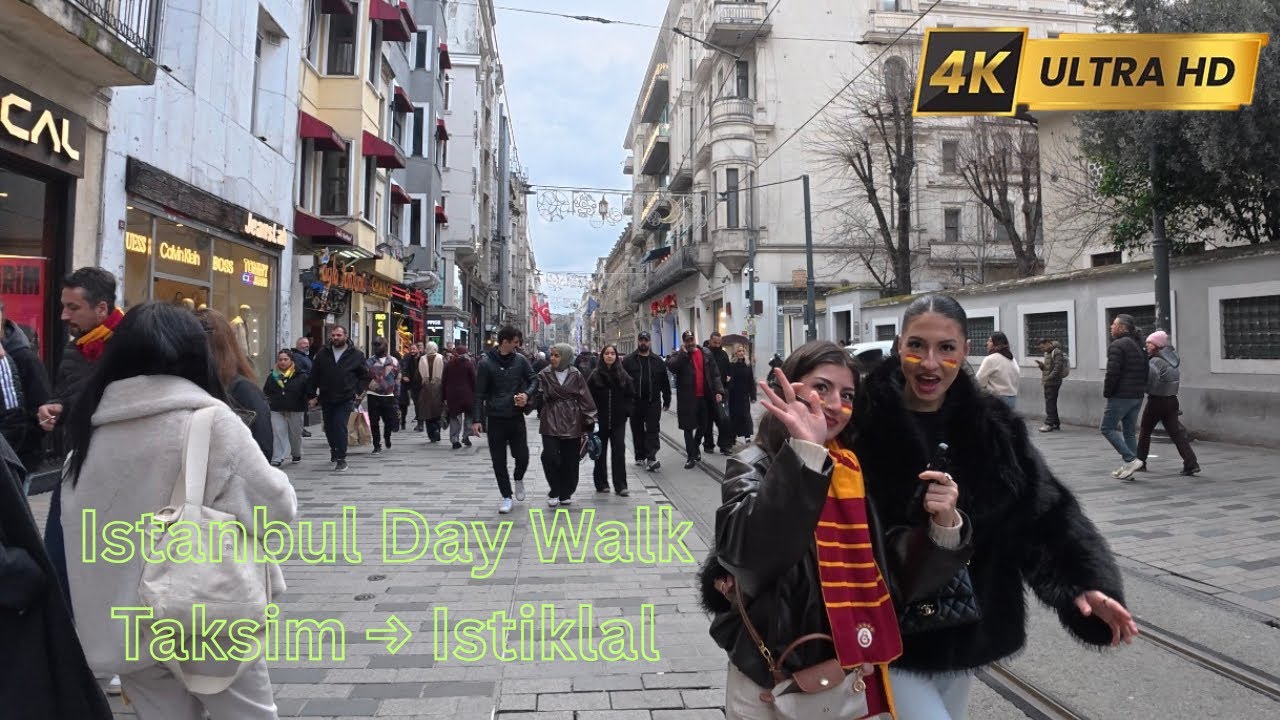 Taksim Square to Istiklal Street Day Walk | Istanbul Street Life | 28 February 2026