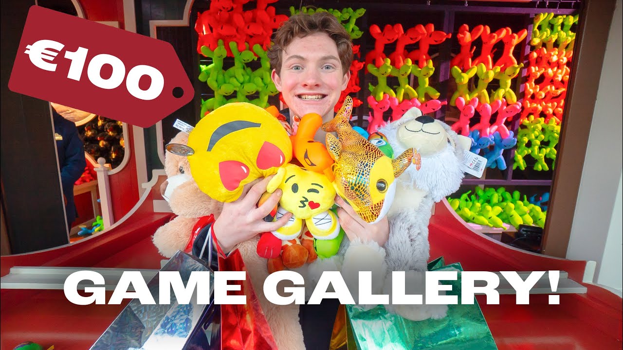 €100 UITGEVEN IN DE GAME GALLERY VAN DE EFTELING! 🕹️ | Bart Baan