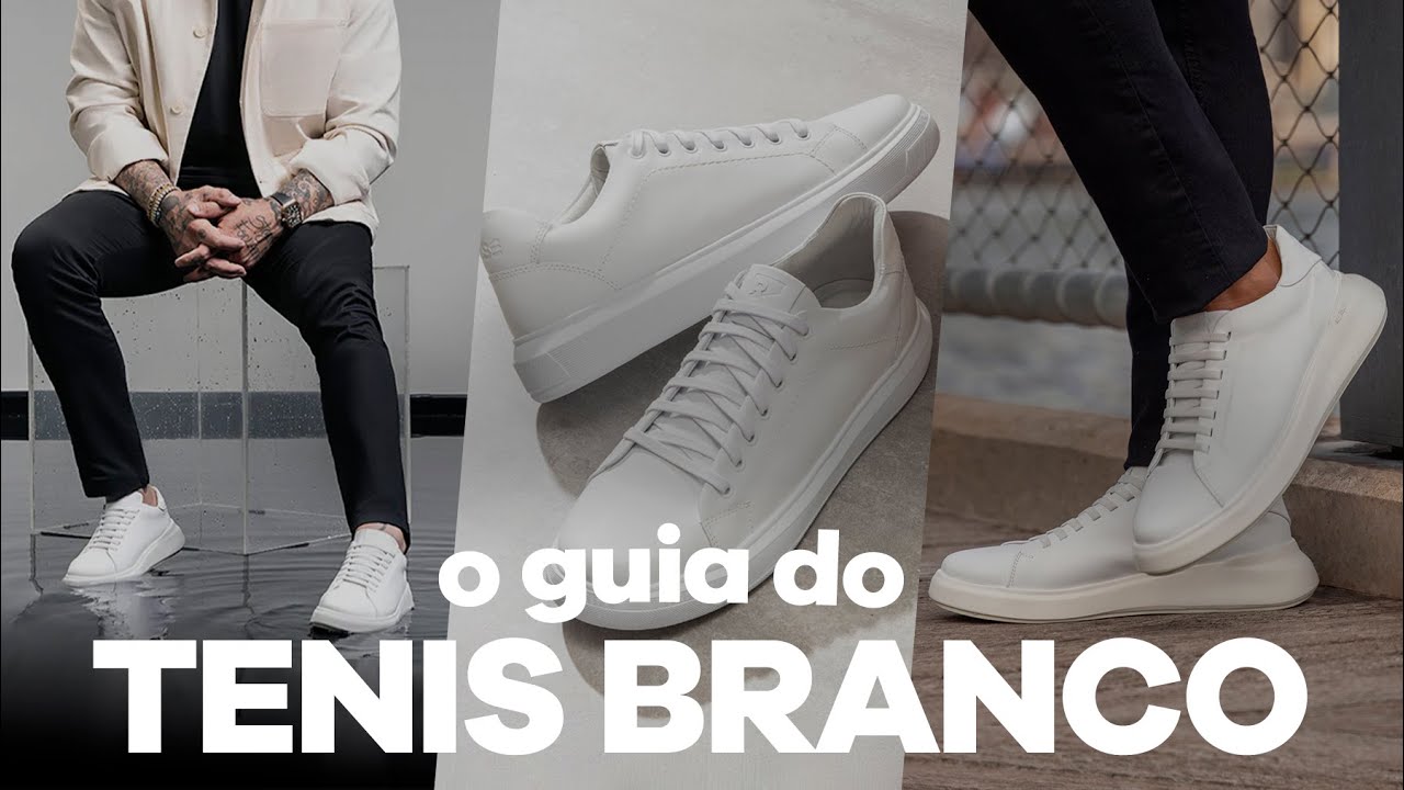 12 LOOKS MASCULINOS com T&Ecirc;NIS BRANCO | T&ecirc;nis Masculino 2026