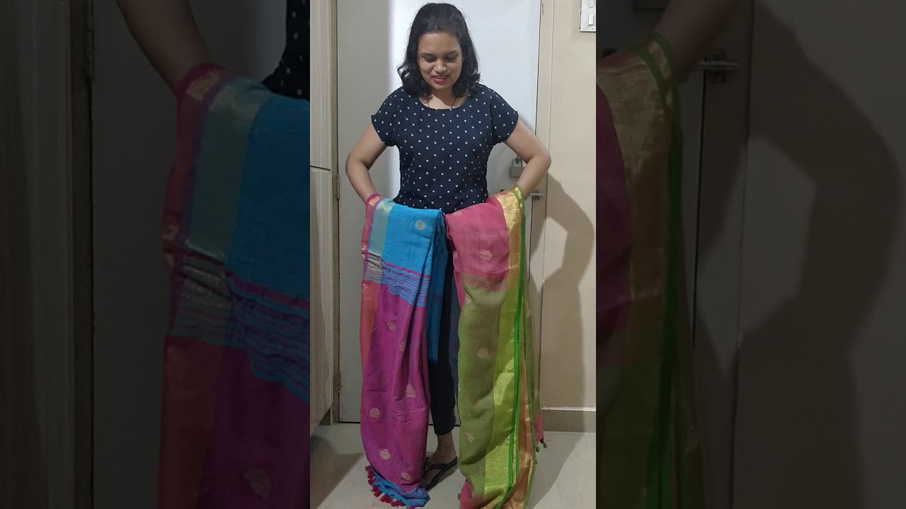 How to identify pure linen Saree!