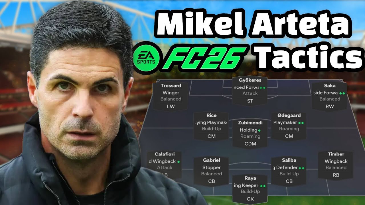 Как воссоздать тактику Микеля Артеты в FC 26