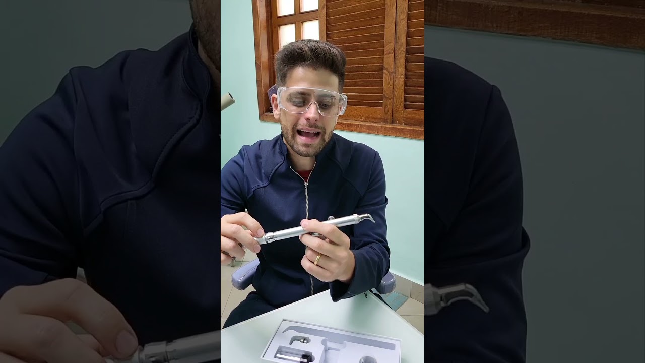 Micro jato óxido de alumínio alta pressão limpeza dentista ar e agua.