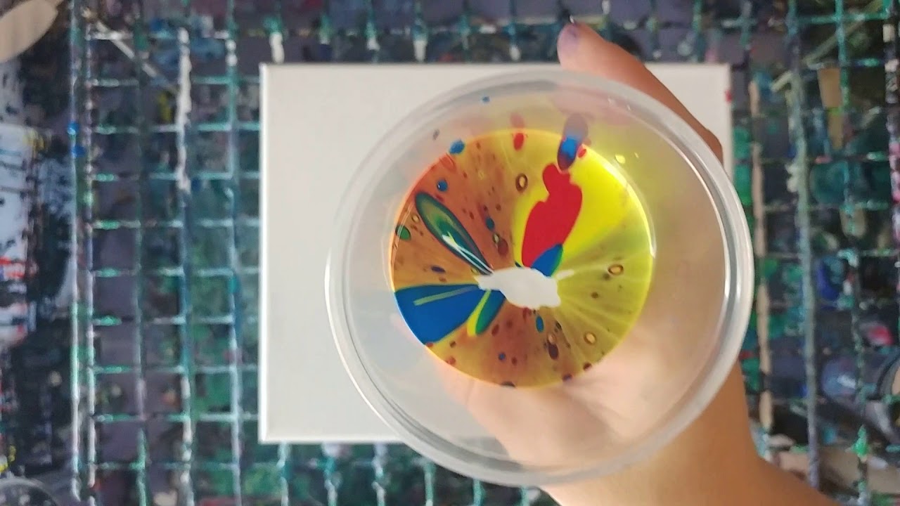 Acrylic Pour with Dish Soap