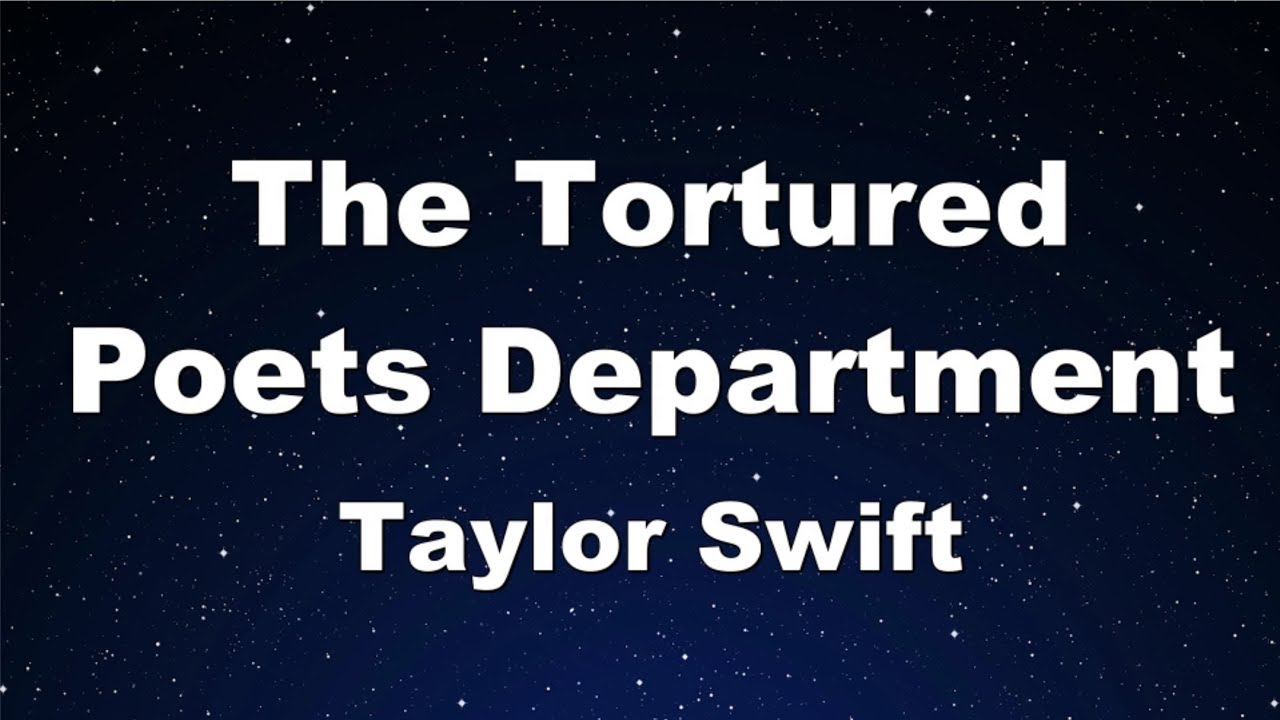 Karaoke♬ The Tortured Poets Department - Taylor Swift 【No Guide Melody】 Instrumental, Lyric
