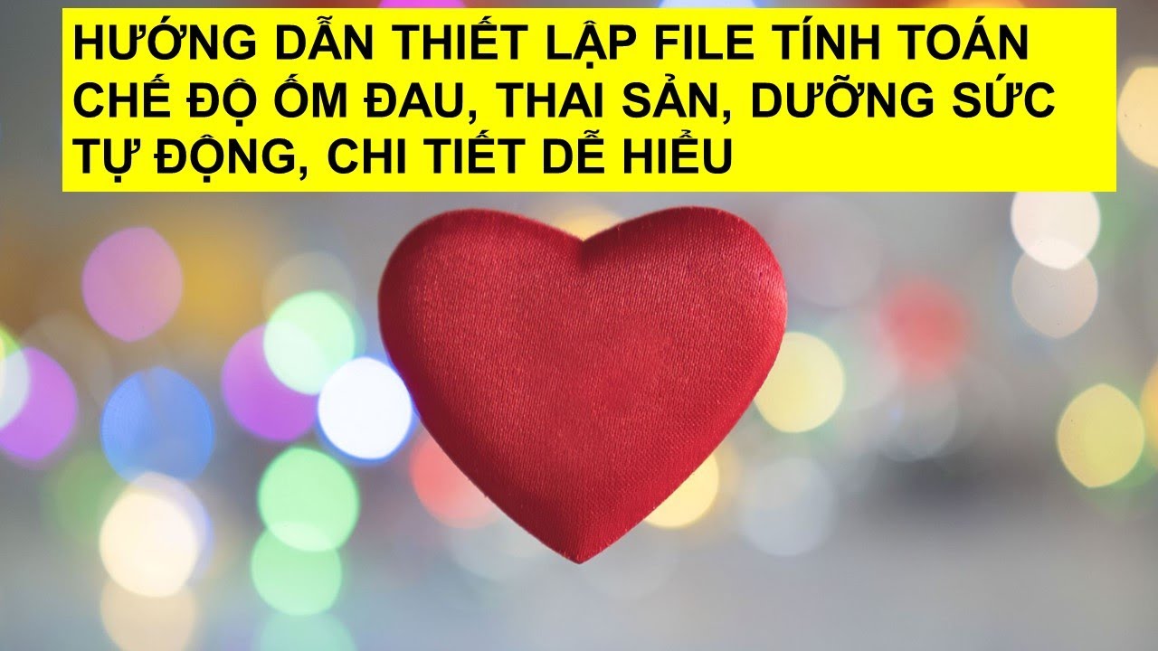 Bài 54_Hướng dẫn thiết lập file tính toán CĐ ốm đau, thai sản, dưỡng sức_ tự động, chi tiết dễ hiểu