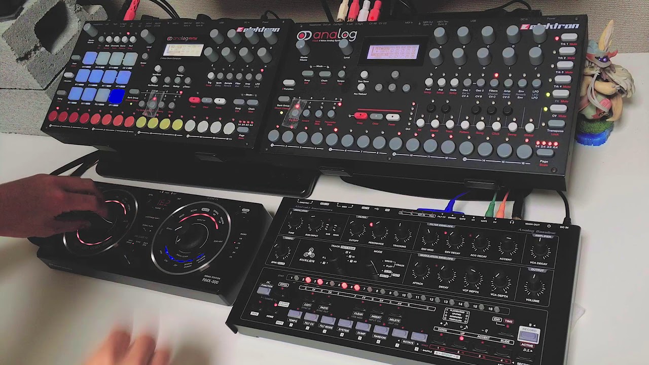 Yebisu303の「Machine Live解体新書」第2回 - Analog Rytm/Four, Avalon Bassline, RMX-500で演奏するドリルンベース