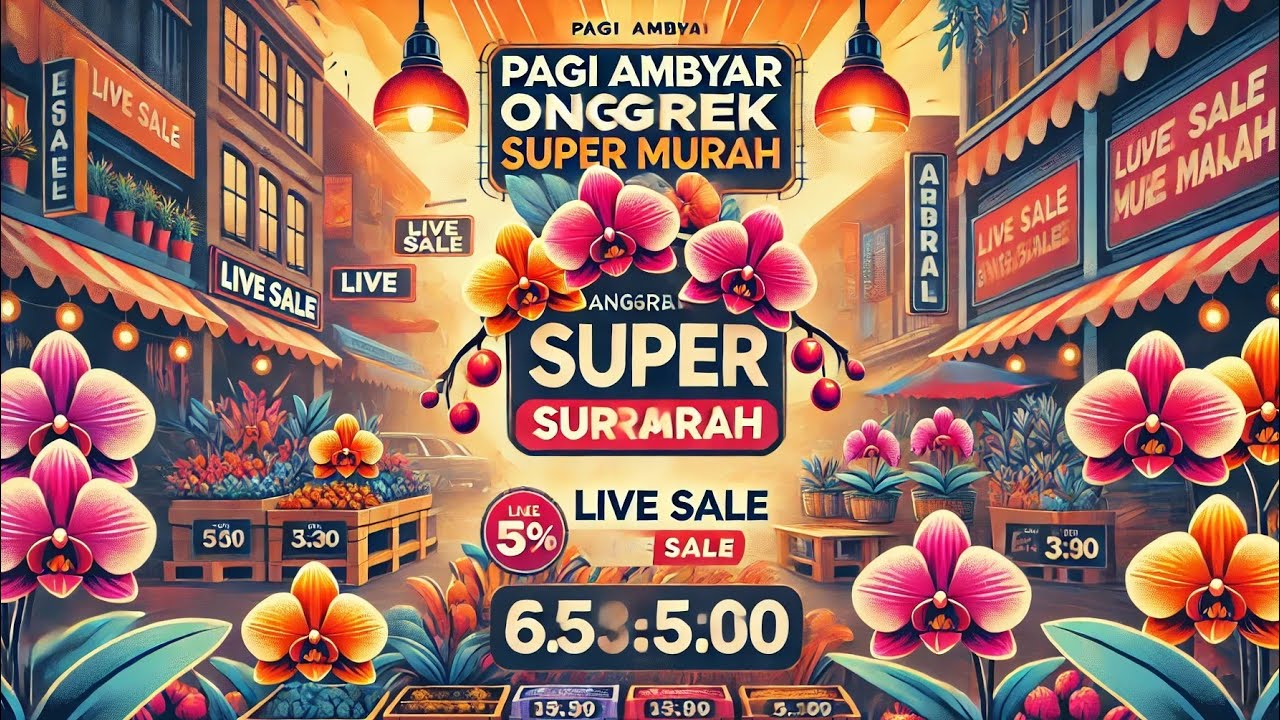 live obral anggrek dendro dan angbul spesial ramadhan 🤗😍