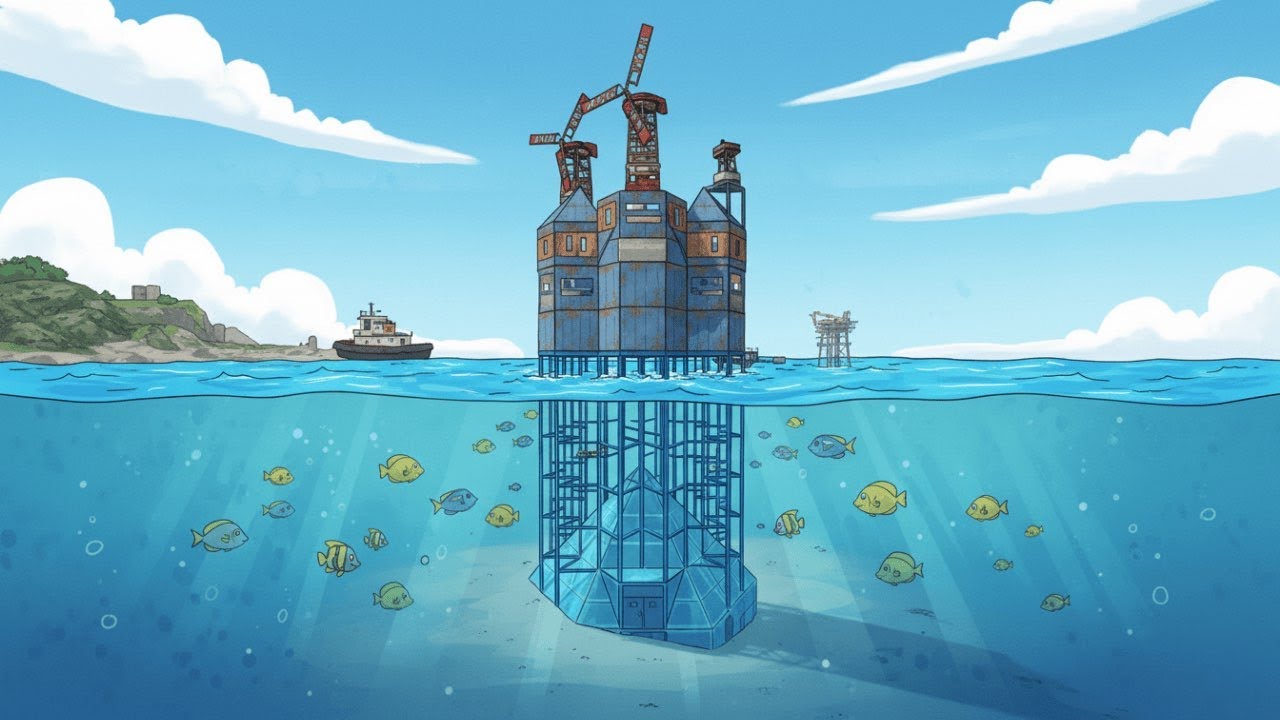 SOBREVIVI SOLO em uma PIRÂMIDE SUBMERSA no MAR! 🌊 - Rust