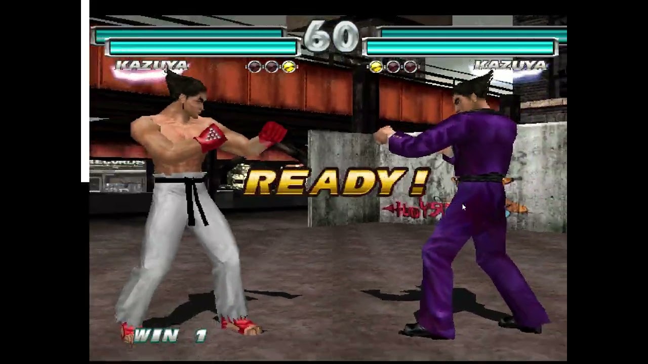 철권 태그1 tekken tt1 이삭(진카즈야)VS포르쉐마스터(진카즈야)-2