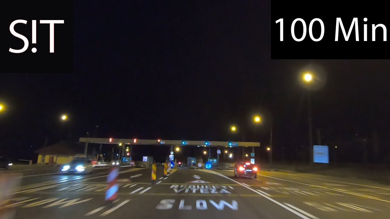 In Trafic Autostrada Soarelui A2 Noaptea Bucuresti Constanta
