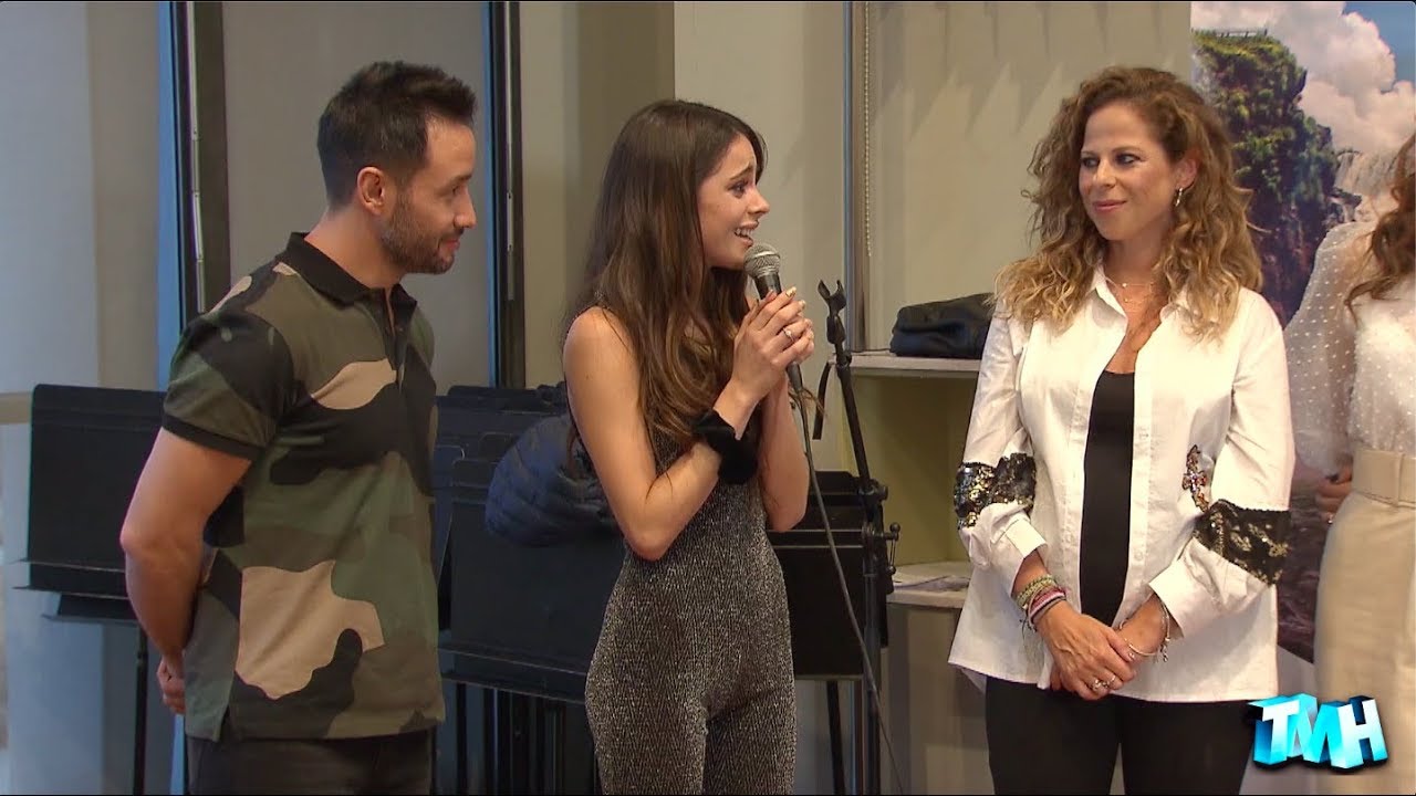 Axel, Lali, Tini, Luciano Pereyra y Soledad en la conferencia de prensa del Festival Únicos