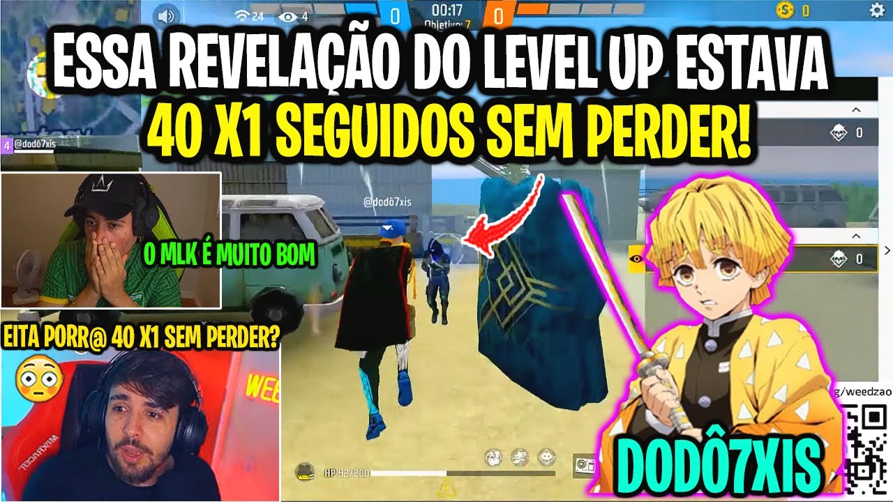 WEEDZÃO DEU OPORTUNIDADE PRA ESSA REVELAÇÃO DO LEVELUP QUE  ESTAVA 40 X1 SEGUIDOS SEM PERDER!