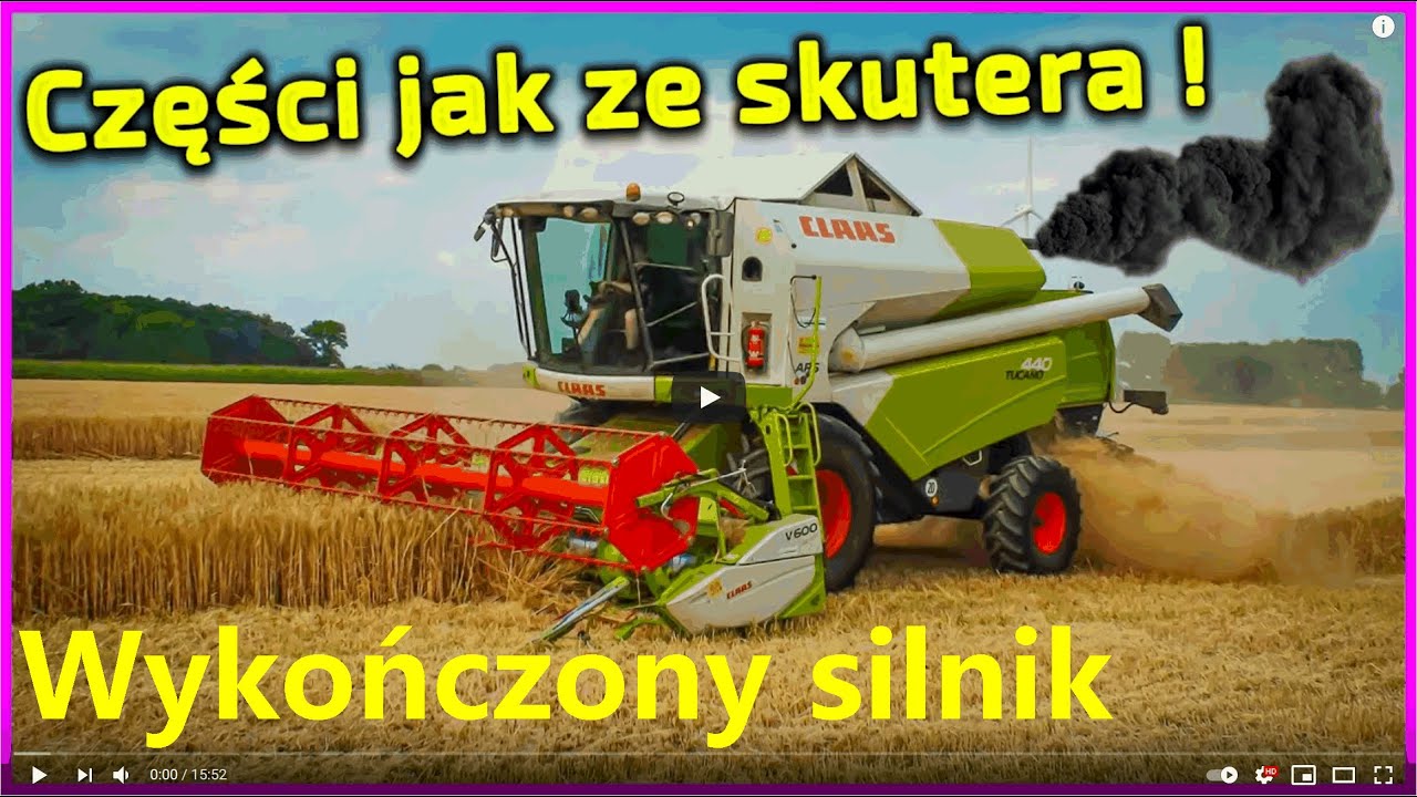 Wyjechał od Korbanka i wrócił uszkodzony👉silnik Mercedes OM 906 👉 z kombajnu Claas Tucano