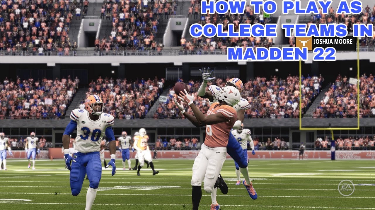 HOW TO PLAY AS COLLEGE TEAMS IN MADDEN 22