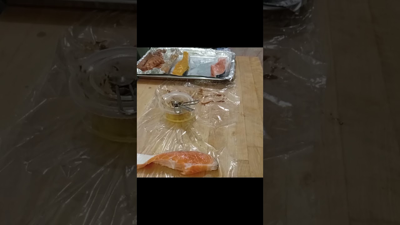 Salmon cooking session, 4 different flavours - Implementing the food system 
