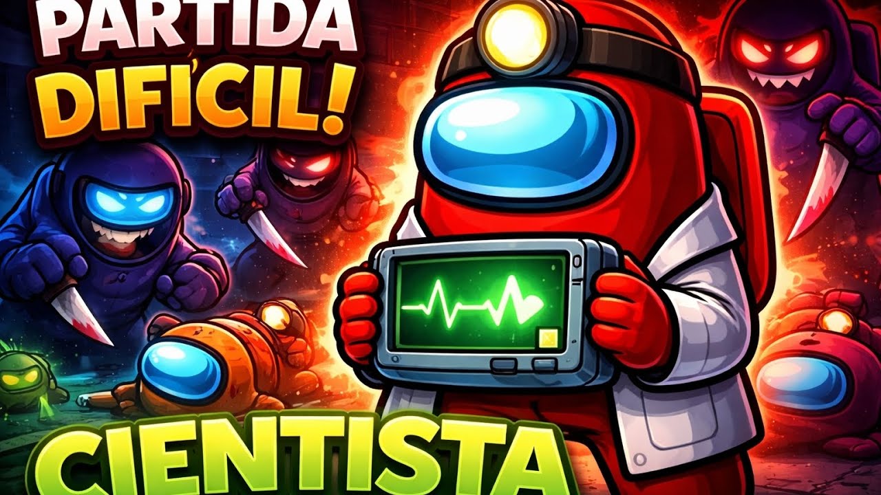 partida INSANA como Cientista - encontramos TODOS os impostores!