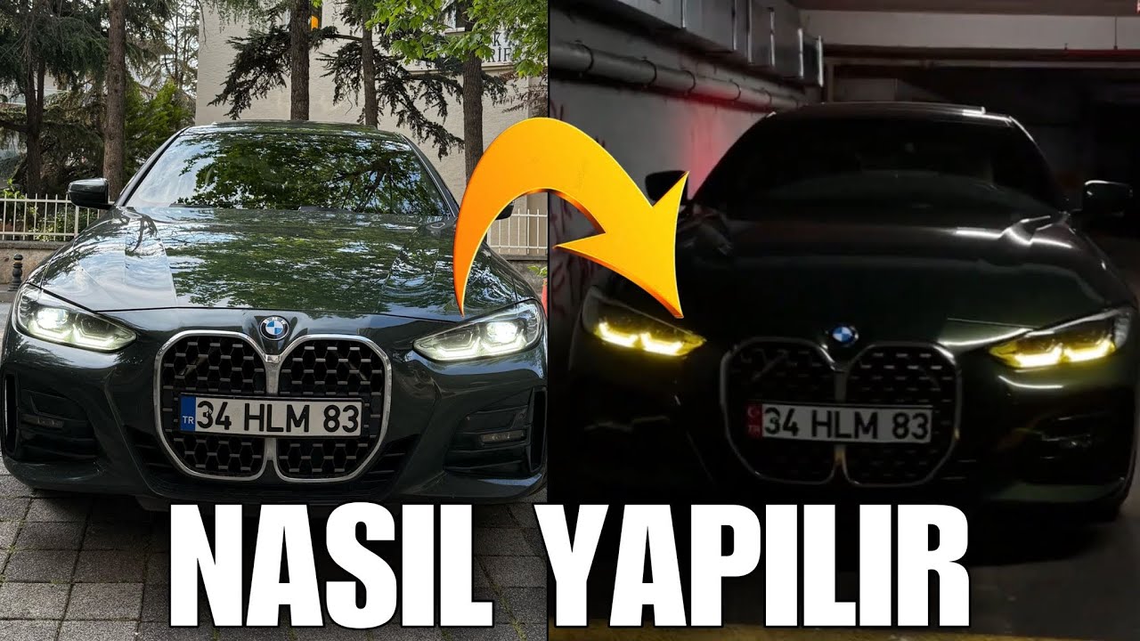 BMW Sarı Far Nasıl Yapılır ? (G22 Yellow DRL)