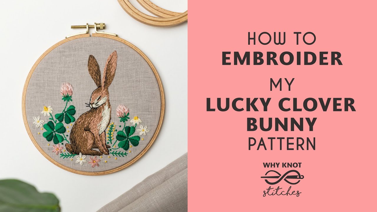 Hand embroidery for beginners | BUNNY pattern | Tutorial