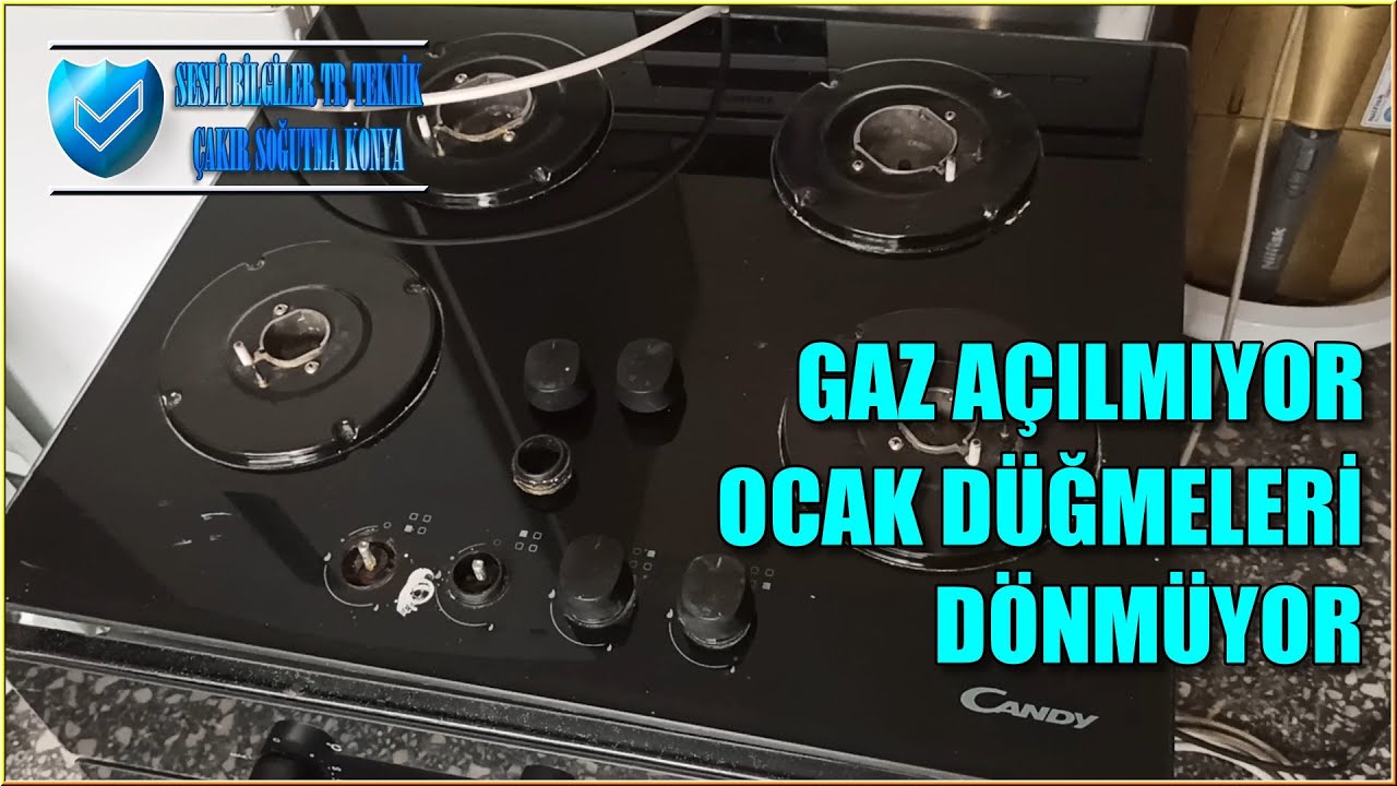 Set üstü OCAK Düğmeleri Dönmüyor Zorlanıyorsa - Düğme Sıkıştı ise Bu Yöntemi Dene- Çakır Soğt. Konya