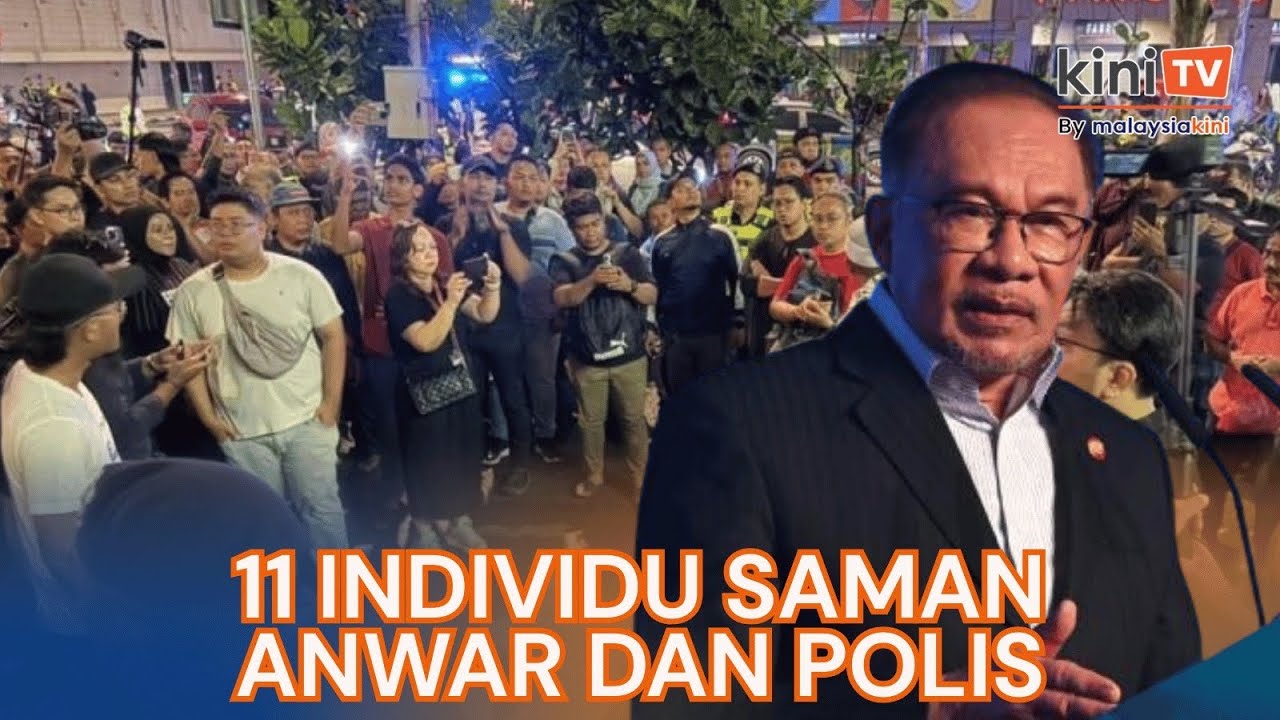 11 individu saman Anwar, polis isu penahanan di himpunan Garah