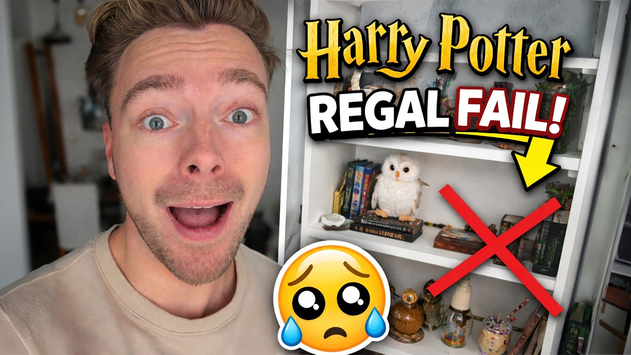 Regal neu dekorieren mit Harry Potter 🪄✨… und es wurde ein FAIL 😭 | Zimmer umräumen Vlog