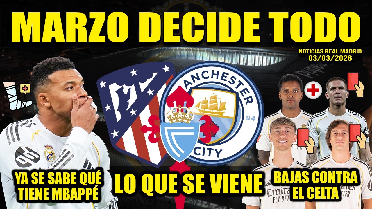 El Madrid en problemas😵‍💫 Mbappé lesionado🩼 vestuario tenso💣 y marzo decisivo👨‍⚖️