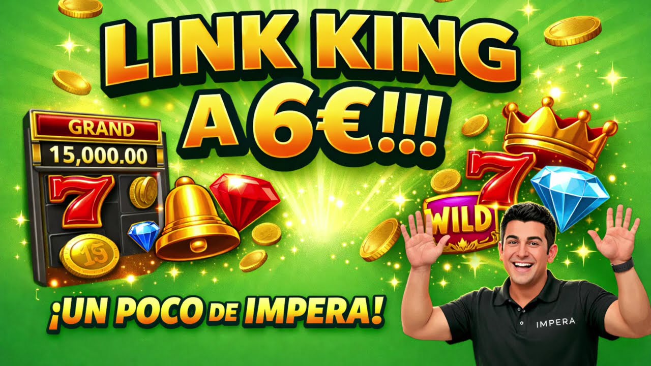 LINK KING A 6€!!!! Y un poco de impera 🫢🫢 #casino #slot #youtubeshorts #feedshorts #jackpot #bigwin 