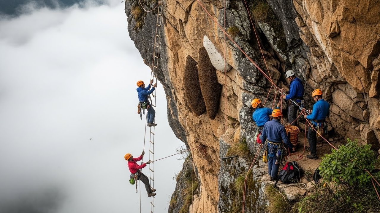 One Working Day in Nepal: Gurung Villagers Remove Snares, Save Wildlife, and Harvest Honey Safely