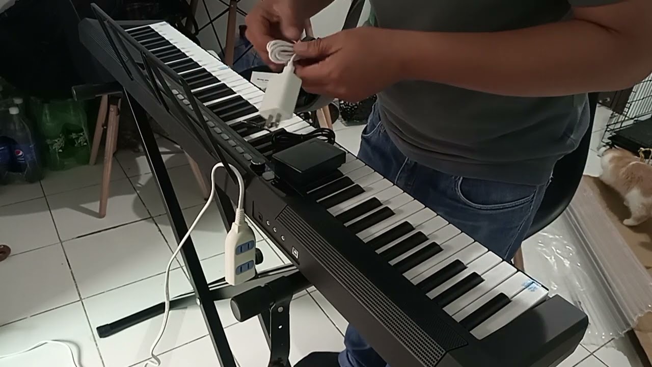 Unboxing Cheap Digital Piano Keyboard 88 keys. Sulit kaya?