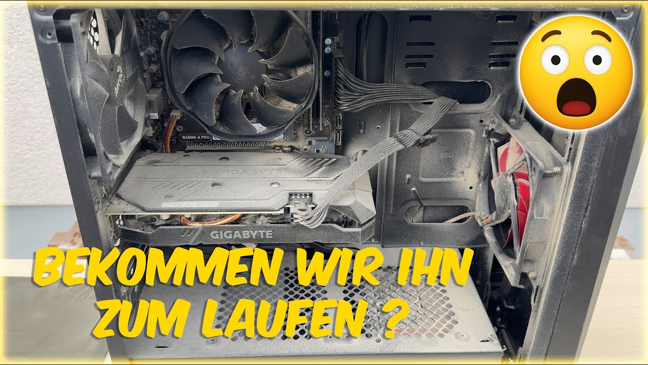 Gaming PC geht nicht an? – EXTREM verdreckter PC + Netzteil defekt! 😱 [Reparatur & Reinigung]