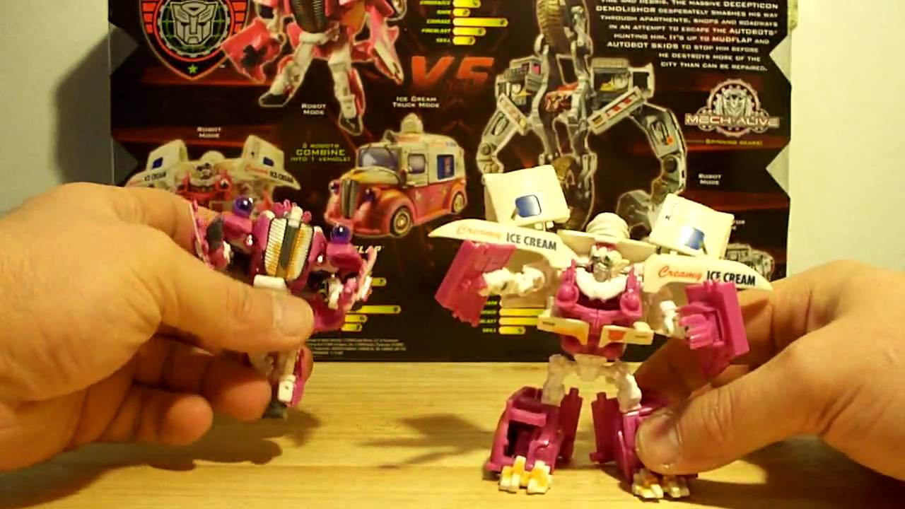 TRANSFORMERS TOY'S R US EXCLUSIVE SKIDS and MUDFLAP SHANGHAI SHOWDOWN ROTF TOY REVIEW