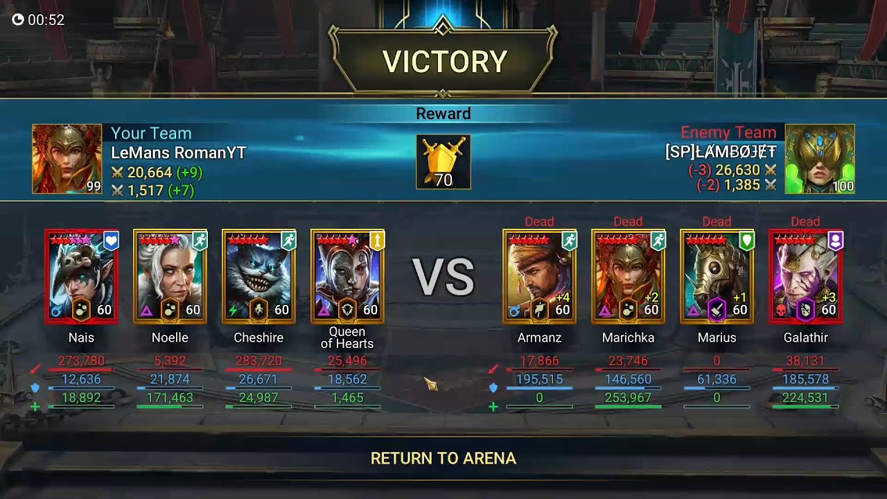 What happens when you run 3 block revive champions in Live Arena?